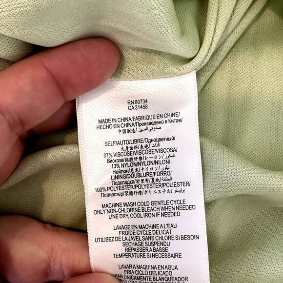 NWT BCBGeneration Melon Ruffled One Shoulder Dress w/Transparent Belt - Size 0 - Picture 3 of 5